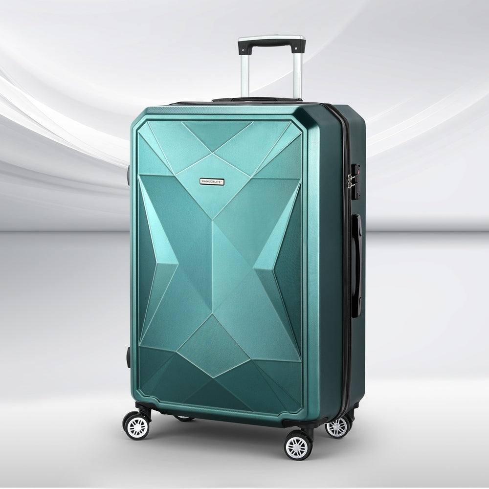Valise trolley Wanderlite 28 75 cm, bagage cabine, format cabine, coque rigide, conforme aux normes TSA, Atrovirens