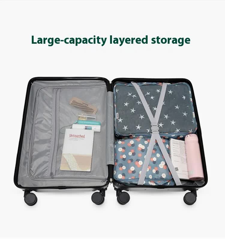 Valise cabine intelligente avec porte-gobelet et port de chargement USB - Couleur vert avocat, valise à roulettes pour voyager en toute simplicité, 51 cm (20 pouces)