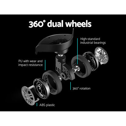 Valise trolley Wanderlite 28 pouces (75 cm), format cabine, coque rigide noire, conforme aux normes TSA.