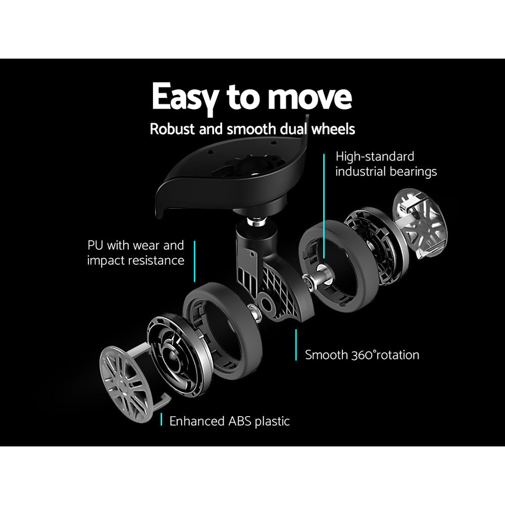 Ensemble de 3 valises à roulettes Wanderlite, valise cabine rigide TSA noire et légère