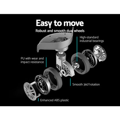 Ensemble de 3 valises à roulettes Wanderlite, valise cabine rigide TSA argentée et légère