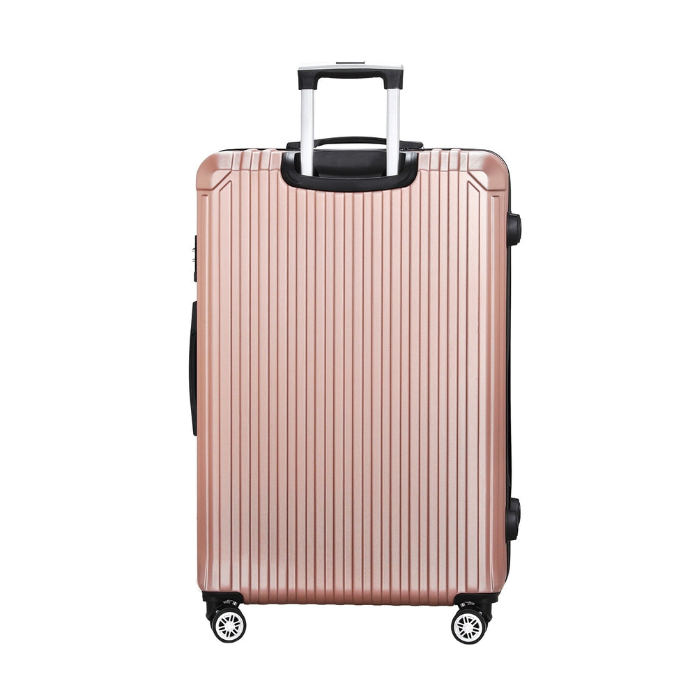 Ensemble de valise de voyage Wanderlite 28'' TSA, étui rigide de cabine, or rose