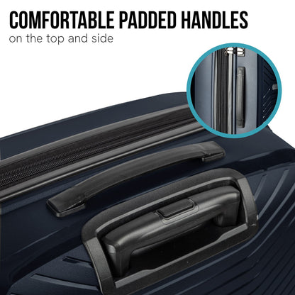 Valise rigide légère Olympus Astra 20 pouces - Bleu Égée