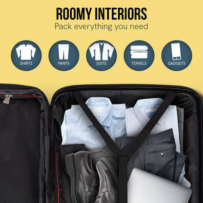 Valise rigide légère Olympus Astra 24 pouces - Noir obsidien