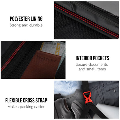 Valise rigide légère Olympus Astra 24 pouces - Noir obsidien