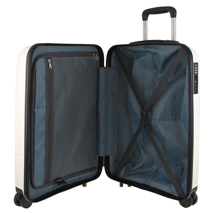 Valise rigide Pierre Cardin 76 cm - Blanc 