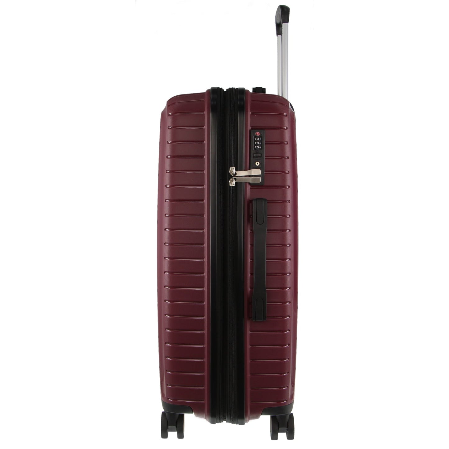 Valise rigide Pierre Cardin 65 cm, format moyen - Bordeaux 