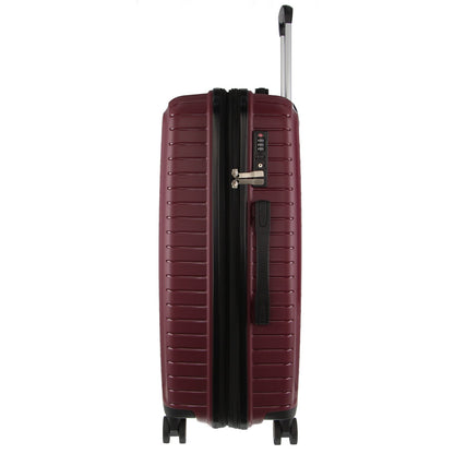 Valise rigide Pierre Cardin 65 cm, format moyen - Bordeaux 
