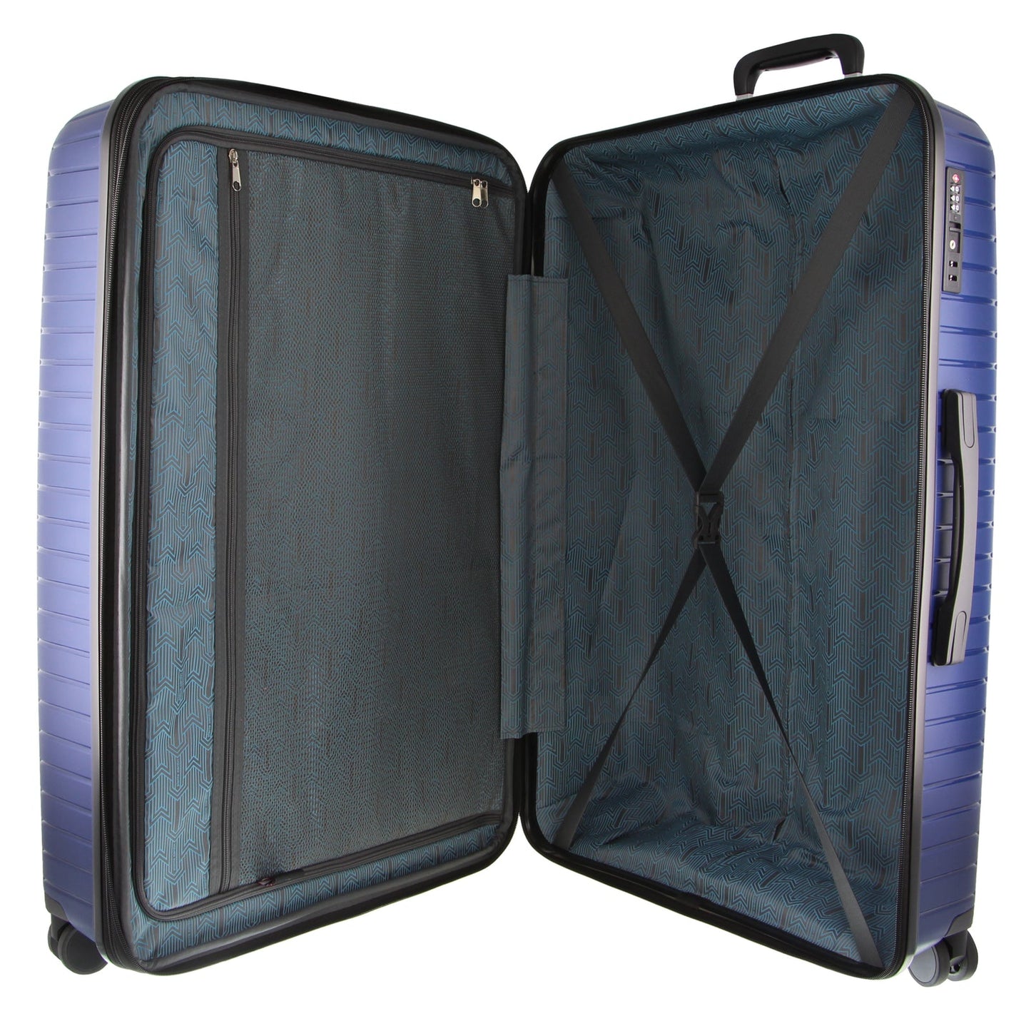 Valise rigide Pierre Cardin 65 cm, format moyen - Bleu marine 