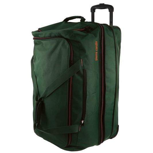 Sac de voyage souple à roulettes Pierre Cardin, format moyen, 72 cm - Vert