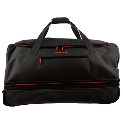 Sac de voyage souple à roulettes Pierre Cardin, grand format, 82 cm - Noir 