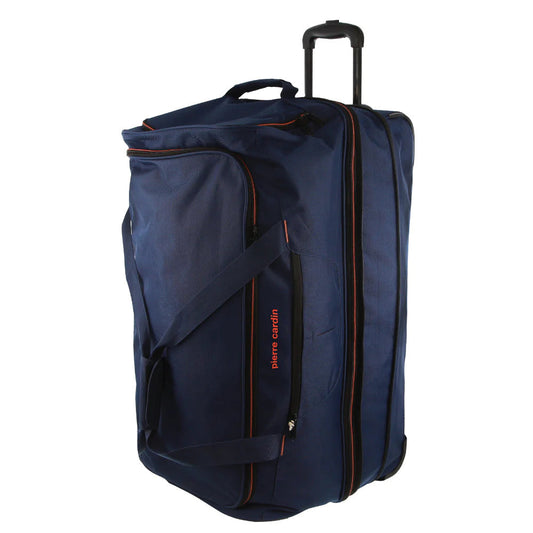 Sac de voyage souple à roulettes Pierre Cardin, grand format, 82 cm - Bleu marine