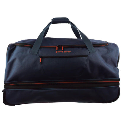 Sac de voyage souple à roulettes Pierre Cardin, grand format, 82 cm - Bleu marine
