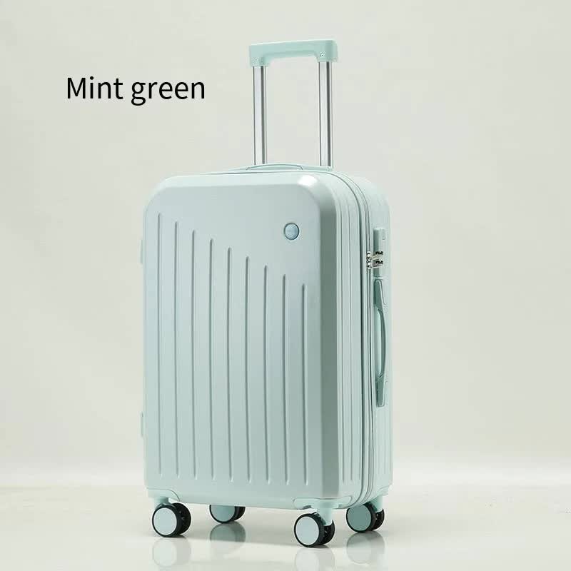 Valise cabine intelligente avec porte-gobelet et port de chargement USB - Couleur vert menthe, 51 cm (20 pouces)