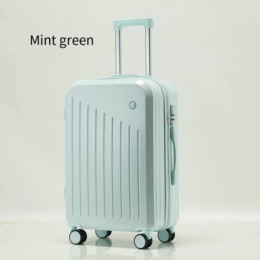 Valise cabine intelligente avec porte-gobelet et port de chargement USB - Couleur vert menthe, 51 cm (20 pouces)