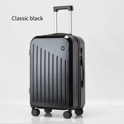 Valise cabine intelligente avec porte-gobelet et port de chargement USB - Valise à roulettes noire 20 pouces pour voyager en toute simplicité
