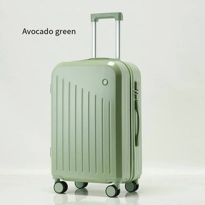 Valise cabine intelligente avec porte-gobelet et port de chargement USB - Couleur vert avocat, 61 cm (24 pouces)
