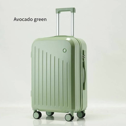 Valise cabine intelligente avec porte-gobelet et port de chargement USB - Couleur vert avocat, 61 cm (24 pouces)