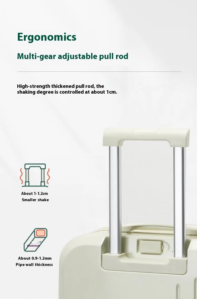 Valise cabine intelligente avec porte-gobelet et port de chargement USB - Couleur vert avocat, 61 cm (24 pouces)