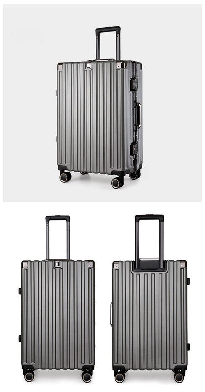 Valise rigide en alliage d'aluminium avec serrure TSA -22 Spinner, grise
