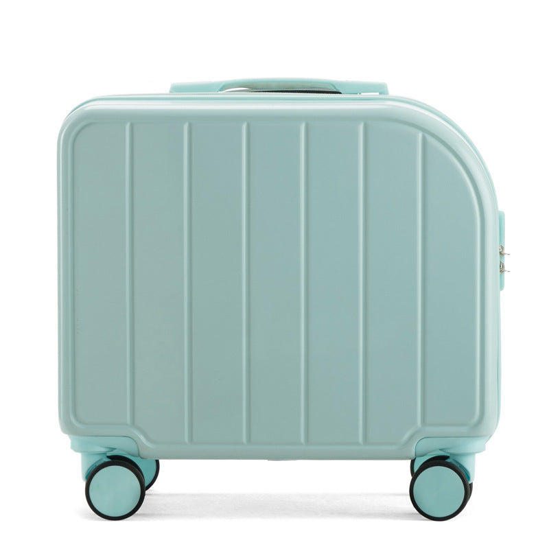 Valise cabine légère vert menthe de 45,7 cm (18 pouces) - Valise imperméable et antivol avec roulettes universelles silencieuses 
