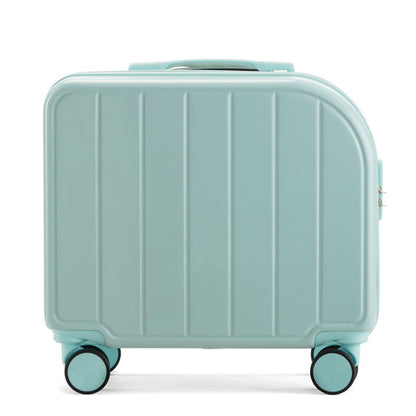 Valise cabine légère vert menthe de 45,7 cm (18 pouces) - Valise imperméable et antivol avec roulettes universelles silencieuses 