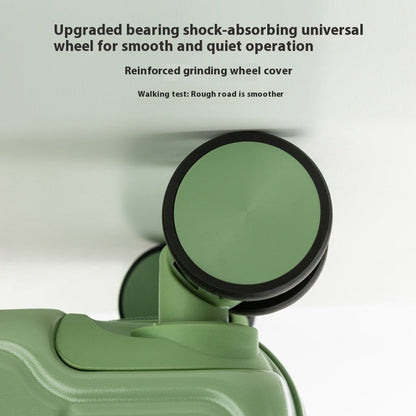 Valise cabine légère vert menthe de 45,7 cm (18 pouces) - Valise imperméable et antivol avec roulettes universelles silencieuses 