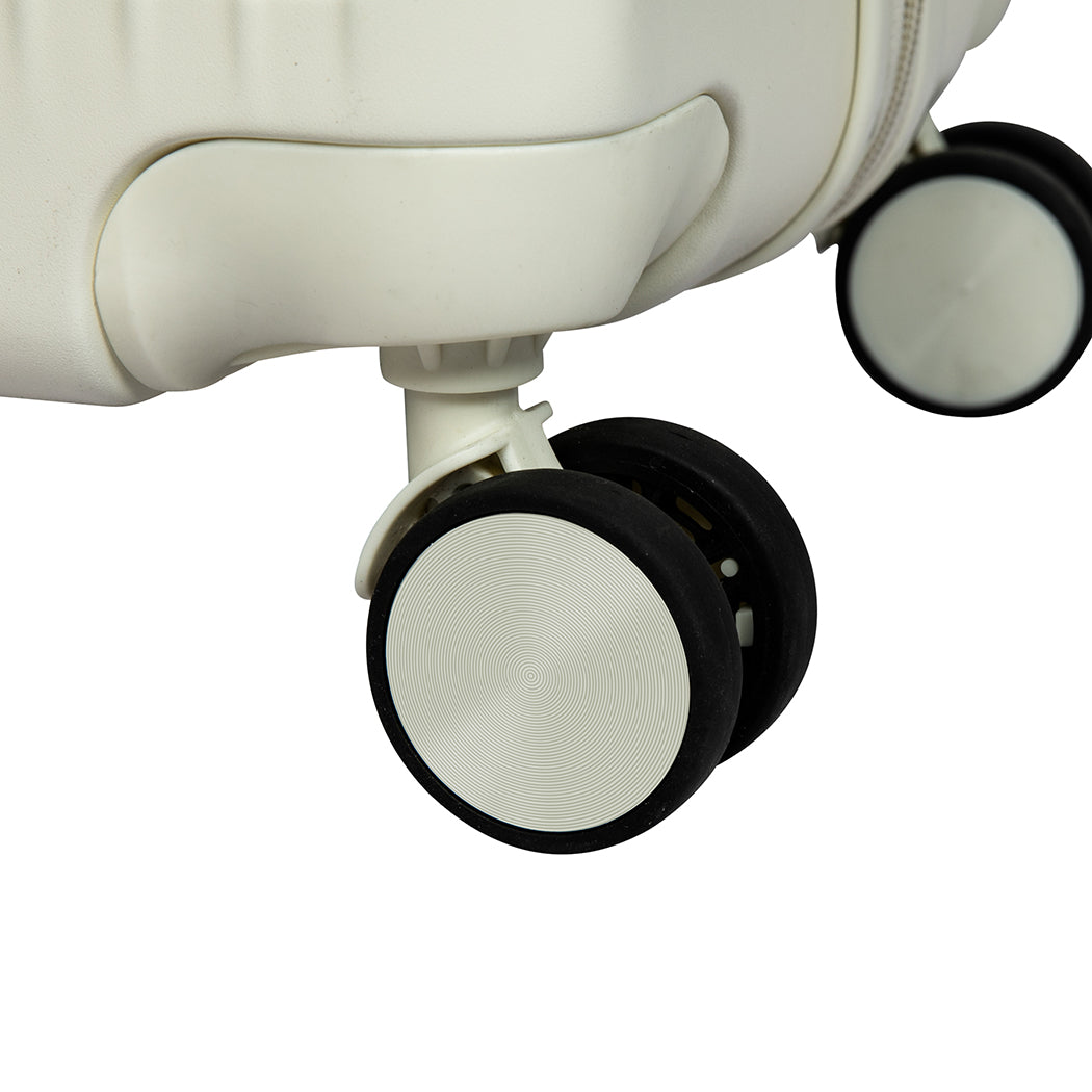 Valise à roulettes Slimbridge blanche 3 pièces 20+24+28