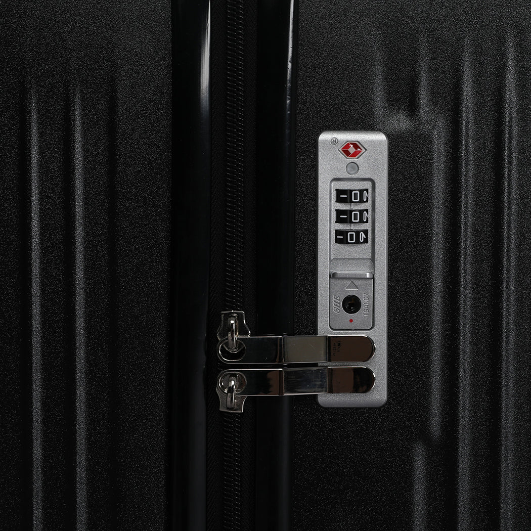 Valise à roulettes Slimbridge noire 4 pièces 14+20+24+28